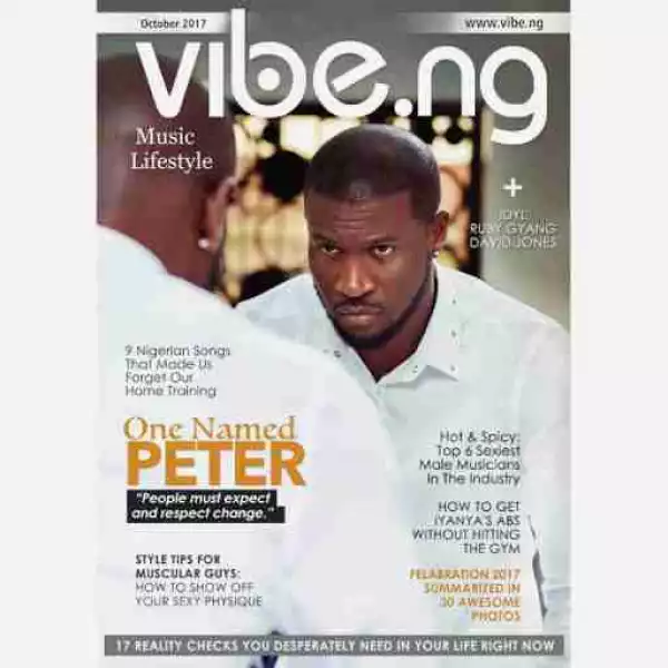 Peter Okoye Aka Mr P Covers October Edition Of Vibe.ng Magazine 